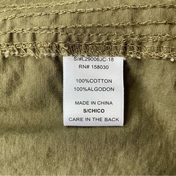 Love Tree Olive Green Utility Jacket - Size: Small - Picture 7 of 7